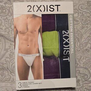 2xist Essential Y-Back Thong 3-Pack - Large